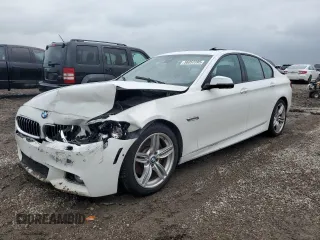 2015 BMW 5 Series 535i with VIN WBA5B1C59FD920706, listed as a Copart auction lot 56052395 with 105,584 mi miles and Salvage title. Bid and sale history available at DreamBid. Image 1.
