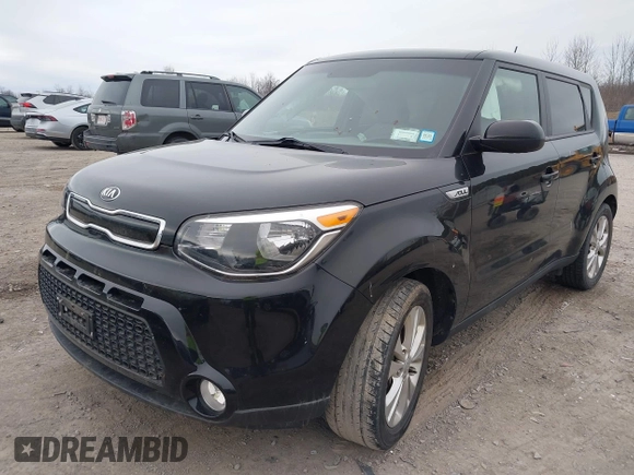 2016 Kia Soul + with VIN KNDJP3A50G7343758, listed as a IAAI auction lot 41908741 with 62,000 mi miles. Bid and sale history available at carsss.com. Image 2.
