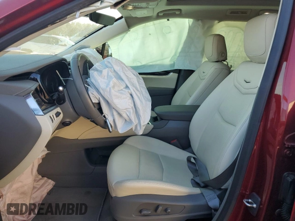2024 Cadillac XT6 FWD Premium Luxury with VIN 1GYKPCRS6RZ708900, listed as a Copart auction lot 83399314 with 16,591 mi miles and Salvage Title. Bid and sale history available at carsss.com. Image 7.