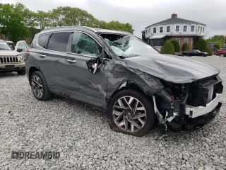 2023 Hyundai Santa Fe Calligraphy with VIN 5NMS5DALXPH630368, listed as a Copart auction lot 57386375 with 9,026 mi miles and Salvage title. Bid and sale history available at DreamBid. Image 4.