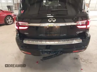 2021 Infiniti QX80 Luxe with VIN JN8AZ2AE8M9272267, listed as a IAAI auction lot 41408983 with 86,188 mi miles and . Bid and sale history available at DreamBid. Image 6.