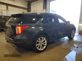 2022 Ford Explorer Platinum with VIN 1FM5K8HC1NGB67474, listed as a Copart auction lot 87109604 with 49,117 mi miles and Salvage Title. Bid and sale history available at carsss.com. Image 3.