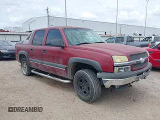 2004 Chevrolet Avalanche Z66 with VIN 3GNEC12T14G147916, listed as a IAAI auction lot 42276296 with 66,693 mi miles and . Bid and sale history available at DreamBid. Image 1.