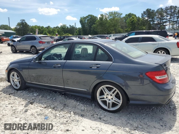 2014 Mercedes-Benz C-Class C 250 Sport with VIN WDDGF4HB8EA955632, listed as a Copart auction lot 53221674 with 153,924 mi miles and Salvage Title. Bid and sale history available at carsss.com. Image 2.