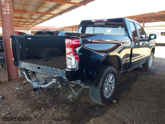 2019 Chevrolet Silverado 1500 LT with VIN 1GCRYDED6KZ235973, listed as a IAAI auction lot 41861962 with 84,227 mi miles. Bid and sale history available at carsss.com. Image 4.