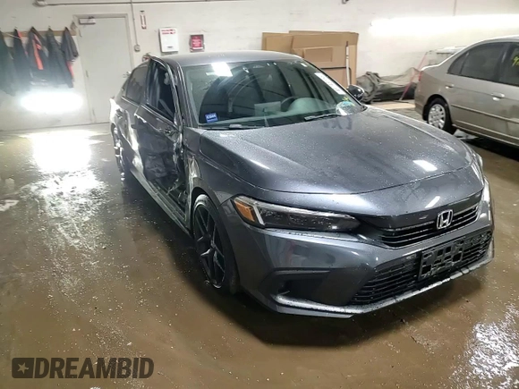 2022 Honda Civic Sedan Sport with VIN 2HGFE2F53NH537282, listed as a Copart auction lot 48748155 with 49,614 mi miles and Salvage Title. Bid and sale history available at carsss.com. Image 13.