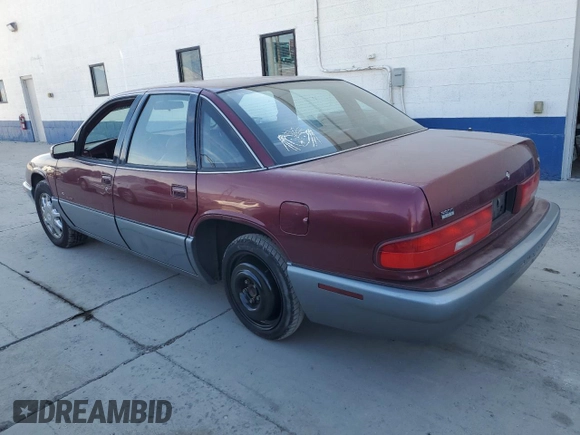1996 Buick Regal with VIN 2G4WF52K3T1461797, listed as a Copart auction lot 74704534 with 93,303 mi miles and Salvage Title. Bid and sale history available at DreamBid. Image 2.