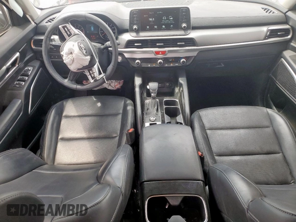 2021 Kia Telluride LX z VIN 5XYP24HC5MG193678, wystawiony jako Copart lot #46151325 z przebiegiem 21 501 mil mil oraz Czysty tytuł • Clean title. Historia ofert i sprzedaży dostępna na DreamBid. Obrazek 8.