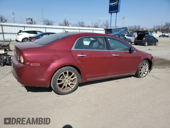 2011 Chevrolet Malibu LTZ with VIN 1G1ZE5E79BF206860, listed as a Copart auction lot 48797055 with 220,059 mi miles and Salvage Title. Bid and sale history available at DreamBid. Image 3.