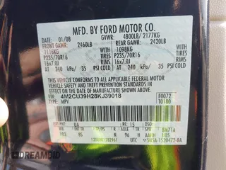 2008 Mercury Mariner z VIN 4M2CU39H28KJ39018, wystawiony jako IAAI lot #41817486 z przebiegiem 139 902 mil mil oraz . Historia ofert i sprzedaży dostępna na DreamBid. Obrazek 9.