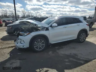 2024 Infiniti QX50 LUXE with VIN 3PCAJ5BB1RF104136, listed as a Copart auction lot 47448215 with 521 mi miles and Salvage Title. Bid and sale history available at carsss.com. Image 1.