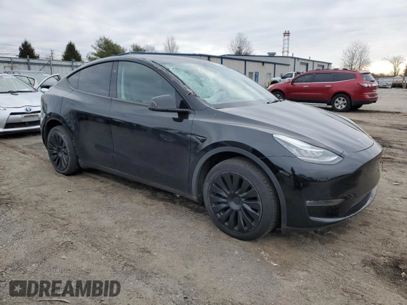 2023 Tesla Model Y Long Range with VIN 7SAYGDEE1PA150771, listed as a Copart auction lot 81805194 with 23,718 mi miles and Salvage Title. Bid and sale history available at DreamBid. Image 4.