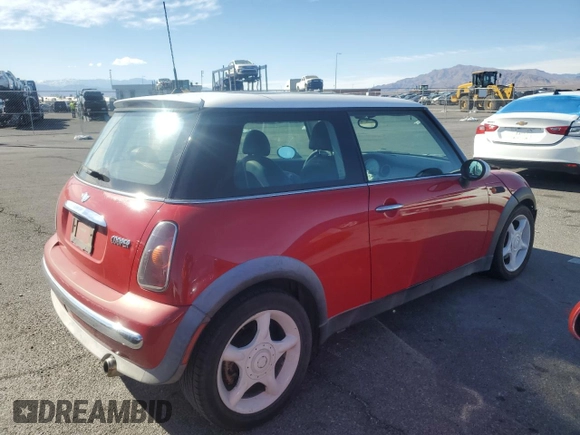2002 MINI Hardtop with VIN WMWRC33492TC36548, listed as a Copart auction lot 46743455 with 144,260 mi miles and Clean Title. Bid and sale history available at DreamBid. Image 3.
