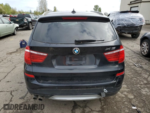 2016 BMW X3 xDrive28i with VIN 5UXWX9C58G0D84381, listed as a Copart auction lot 52954225 with 103,892 mi miles and Clean Title. Bid and sale history available at carsss.com. Image 6.