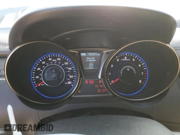 2013 Hyundai Genesis Coupe Track with VIN KMHHU6KJ8DU083980, listed as a Copart auction lot 41989205 with 108,382 mi miles and Clean title. Bid and sale history available at DreamBid. Image 9.