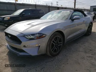2021 Ford Mustang EcoBoost with VIN 1FATP8UH1M5107807, listed as a Copart auction lot 63019323 with 42,961 mi miles. Bid and sale history available at carsss.com. Image 1.