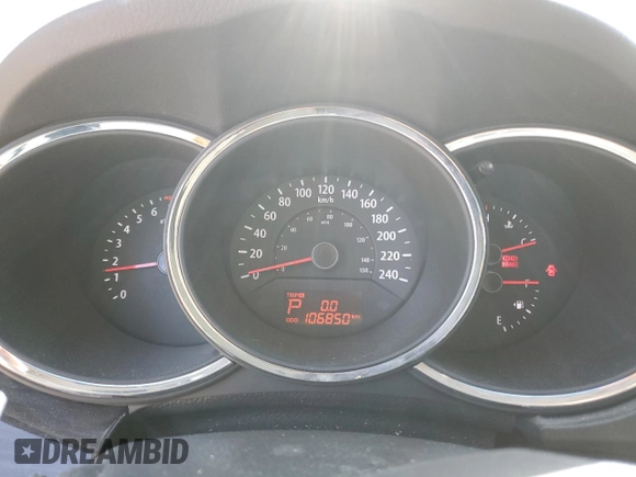 2012 Kia Sorento LX with VIN 5XYKTDA29CG257924, listed as a Copart auction lot 53716185 with 106,850 mi miles and Salvage Title. Bid and sale history available at carsss.com. Image 9.