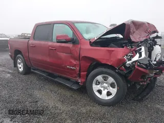 2023 Ram 1500 Big Horn with VIN 1C6SRFFT8PN698266, listed as a IAAI auction lot 41598621 with 5,950 mi miles and . Bid and sale history available at DreamBid. Image 1.