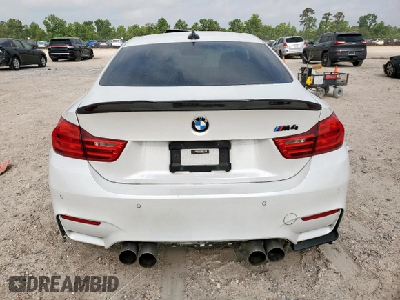 2015 BMW M4 with VIN WBS3R9C5XFK332533, listed as a Copart auction lot 57030615 with 97,739 mi miles and Salvage title. Bid and sale history available at DreamBid. Image 6.