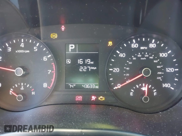 2020 Kia Rio S with VIN 3KPA25AD7LE348113, listed as a IAAI auction lot 41365528 with 43,633 mi miles and . Bid and sale history available at DreamBid. Image 7.