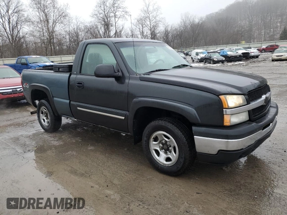 2003 Chevrolet Silverado 1500 LS with VIN 1GCEK14V63Z237927, listed as a Copart auction lot 86369604 with 150,172 mi miles and Salvage Title. Bid and sale history available at DreamBid. Image 4.