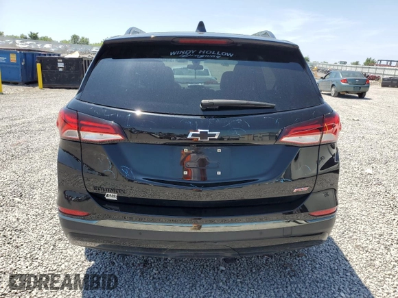 2023 Chevrolet Equinox RS with VIN 3GNAXMEG6PL141852, listed as a Copart auction lot 57646895 with 45,017 mi miles and Salvage title. Bid and sale history available at DreamBid. Image 6.