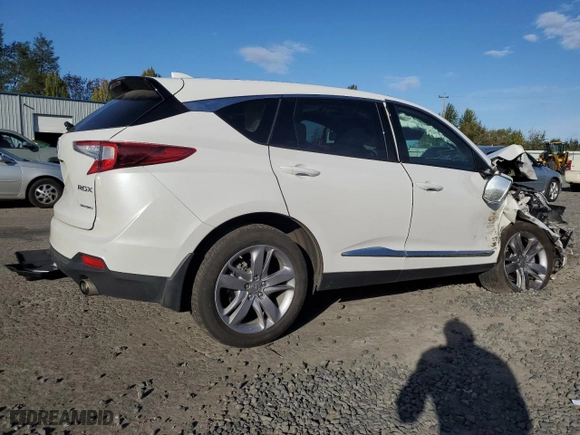 2020 Acura RDX w/Advance Pkg with VIN 5J8TC2H74LL008480, listed as a Copart auction lot 75440754 with 35,907 mi miles and Salvage Title. Bid and sale history available at carsss.com. Image 3.