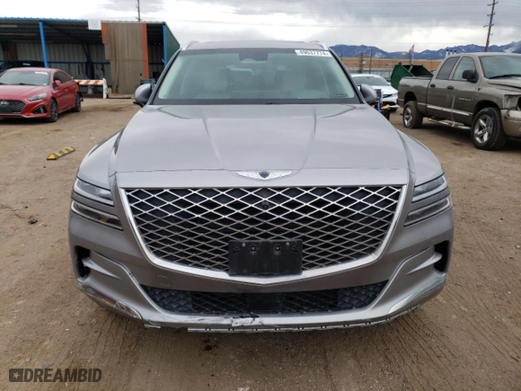 2021 Genesis GV80 with VIN KMUHBDSB6MU070830, listed as a Copart auction lot 49637774 with 51,820 mi miles and Salvage Title. Bid and sale history available at carsss.com. Image 5.