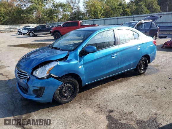 2017 Mitsubishi Mirage G4 ES with VIN ML32F3FJ4HHF05454, listed as a Copart auction lot 71549644 with 122,681 mi miles and Salvage Title. Bid and sale history available at carsss.com. Image 1.