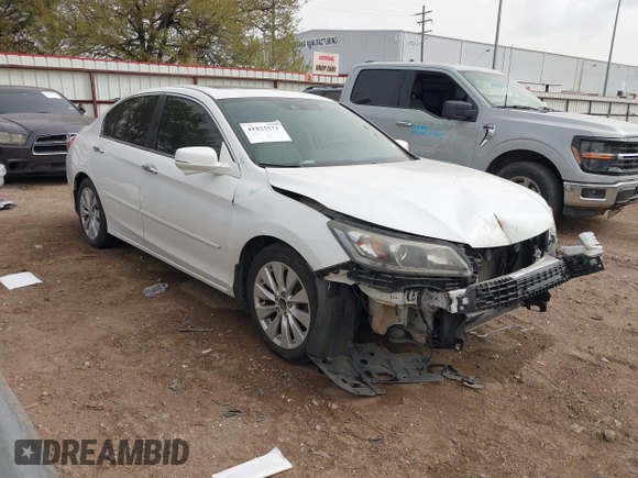 2014 Honda Accord EX-L with VIN 1HGCR2F86EA163363, listed as a IAAI auction lot 41825571 with 66,569 mi miles and . Bid and sale history available at carsss.com. Image 1.