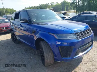 2021 Land Rover Range Rover Sport SVR z VIN SALWZ2RE4MA781110, wystawiony jako IAAI lot #42143199 z przebiegiem 26 473 mil mil oraz . Historia ofert i sprzedaży dostępna na DreamBid. Obrazek 1.