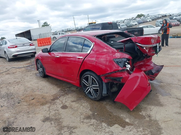 2017 Honda Accord Sedan Sport SE with VIN 1HGCR2F13HA299456, listed as a IAAI auction lot 41837392 with 114,006 mi miles. Bid and sale history available at carsss.com. Image 3.