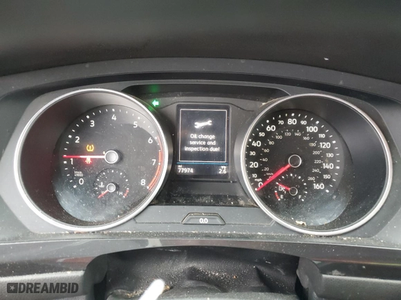 2019 Volkswagen Tiguan S with VIN 3VV1B7AX5KM054947, listed as a Copart auction lot 42442875 with 77,974 mi miles and Salvage Title. Bid and sale history available at carsss.com. Image 9.