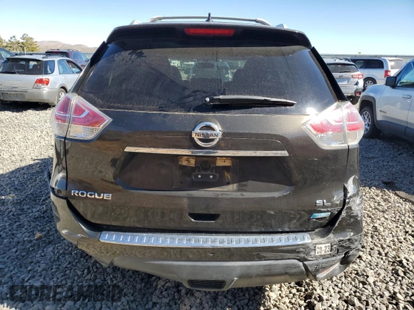2014 Nissan Rogue SV with VIN 5N1AT2MT0EC792583, listed as a Copart auction lot 46142005 with Not Provided miles and Salvage Title. Bid and sale history available at carsss.com. Image 6.