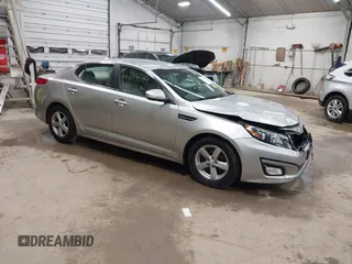 2014 Kia Optima LX z VIN 5XXGM4A78EG291262, wystawiony jako IAAI lot #42457026 z przebiegiem 91 674 mil mil oraz . Historia ofert i sprzedaży dostępna na DreamBid. Obrazek 1.