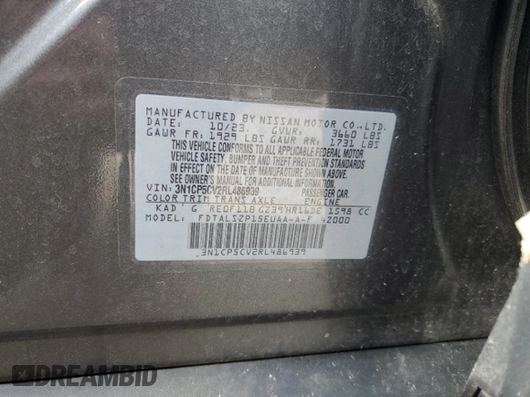2024 Nissan Kicks SV z VIN 3N1CP5CV2RL486939, wystawiony jako Copart lot #50203245 z przebiegiem 23 608 mil mil oraz Nie do naprawy • Non repairable. Historia ofert i sprzedaży dostępna na DreamBid. Obrazek 15.
