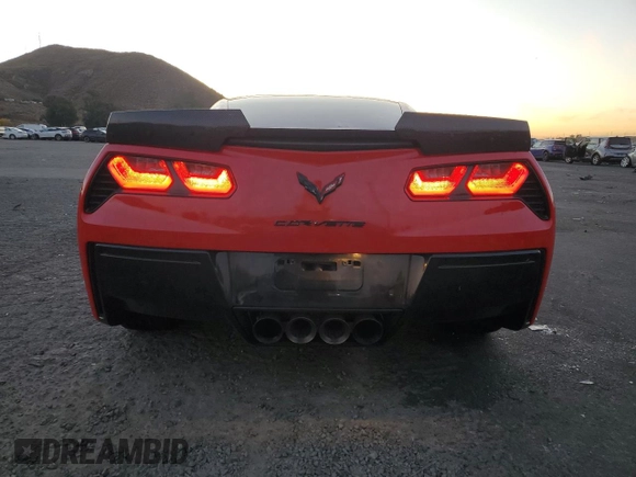 2017 Chevrolet Corvette 1LT with VIN 1G1YB2D75H5114986, listed as a Copart auction lot 84554274 with 66,105 mi miles and Salvage Title. Bid and sale history available at carsss.com. Image 6.