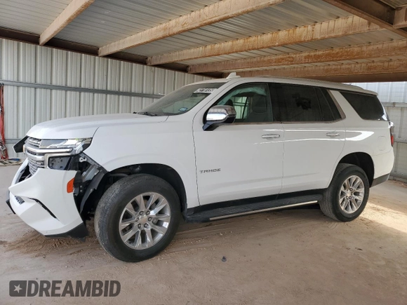 2023 Chevrolet Tahoe Premier with VIN 1GNSCSKDXPR521235, listed as a Copart auction lot 42718135 with 29,289 mi miles and Clean Title. Bid and sale history available at carsss.com. Image 1.