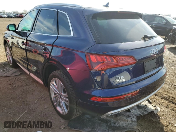 2018 Audi Q5 Premium Plus with VIN WA1BNAFY5J2196689, listed as a Copart auction lot 66144602 with 52,815 mi miles. Bid and sale history available at carsss.com. Image 3.