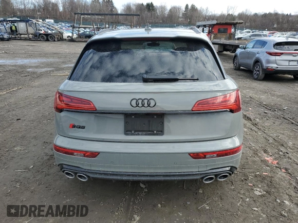 2021 Audi SQ5 Premium Plus with VIN WA1B4AFY6M2035470, listed as a Copart auction lot 46817975 with 48,178 mi miles and Salvage Title. Bid and sale history available at carsss.com. Image 6.
