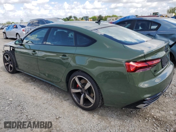 2022 Audi A5 Sportback S line Premium Plus with VIN WAUFACF50NA040198, listed as a Copart auction lot 55661703 with 5,118 mi miles. Bid and sale history available at carsss.com. Image 2.