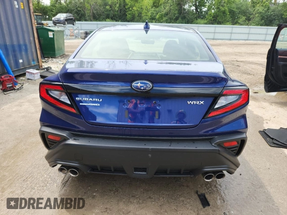 2023 Subaru WRX with VIN JF1VBAB67P8809729, listed as a Copart auction lot 61495305 with 13,023 mi miles and Salvage title. Bid and sale history available at DreamBid. Image 6.