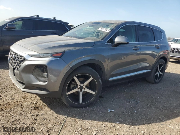 2019 Hyundai Santa Fe SE with VIN 5NMS2CAD0KH087892, listed as a Copart auction lot 50223945 with 121,679 mi miles and Clean Title. Bid and sale history available at carsss.com. Image 1.