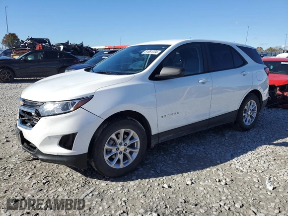 2021 Chevrolet Equinox LS z VIN 3GNAXSEV4MS163644, wystawiony jako Copart lot #81651234 z przebiegiem 90 575 mil mil oraz Szkoda całkowita • Salvage title. Historia ofert i sprzedaży dostępna na DreamBid. Obrazek 1.