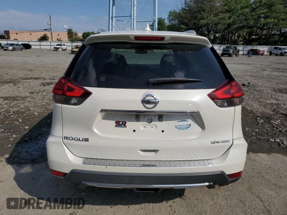 2017 Nissan Rogue SL with VIN 5N1AT2MV8HC885017, listed as a Copart auction lot 59888725 with Not provided miles and Salvage title. Bid and sale history available at DreamBid. Image 6.