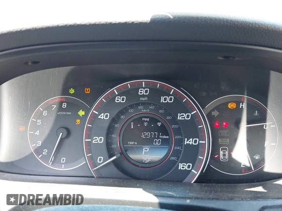 2013 Honda Accord Sport with VIN 1HGCR2F57DA156040, listed as a IAAI auction lot 42139614 with 129,771 mi miles and . Bid and sale history available at DreamBid. Image 7.