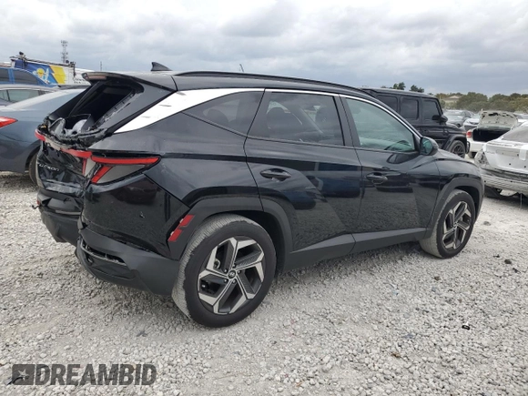 2024 Hyundai Tucson SEL with VIN 5NMJF3DE1RH407591, listed as a Copart auction lot 48500515 with 5,701 mi miles and Salvage Title. Bid and sale history available at carsss.com. Image 3.