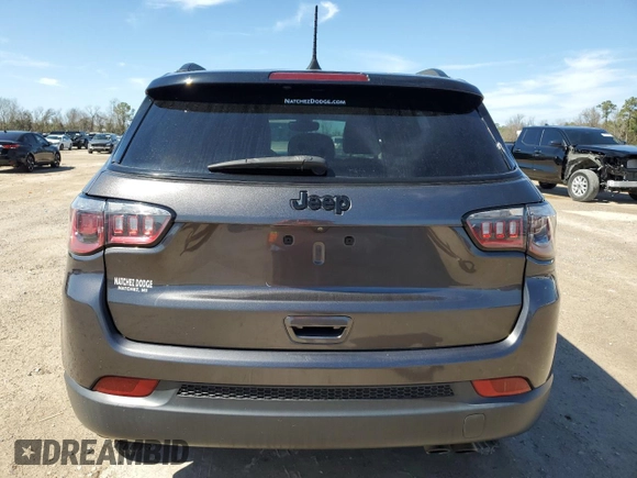 2020 Jeep Compass Latitude with VIN 3C4NJCBB5LT162538, listed as a Copart auction lot 47005955 with 86,155 mi miles and Salvage Title. Bid and sale history available at carsss.com. Image 6.