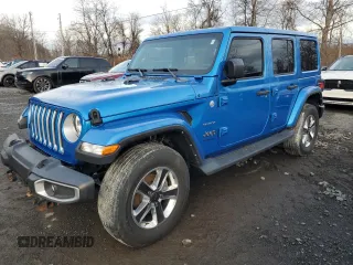 2022 Jeep Wrangler Unlimited Sahara with VIN 1C4HJXEG3NW246088, listed as a Copart auction lot 50167185 with 16,074 mi miles and Non Repairable. Bid and sale history available at DreamBid. Image 1.