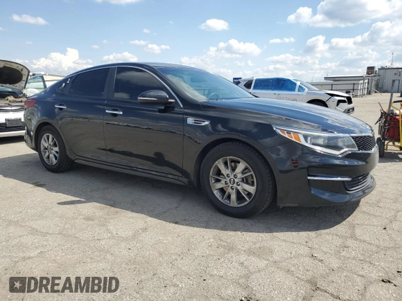 2018 Kia Optima S with VIN 5XXGT4L33JG249315, listed as a Copart auction lot 51698565 with 91,717 mi miles and Salvage Title. Bid and sale history available at carsss.com. Image 4.